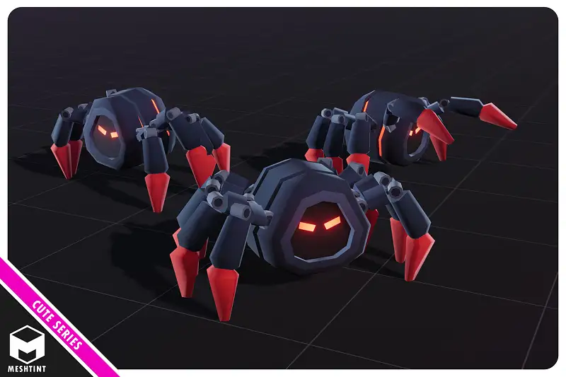 Spider Robot Cute Series Asset Thumbnail