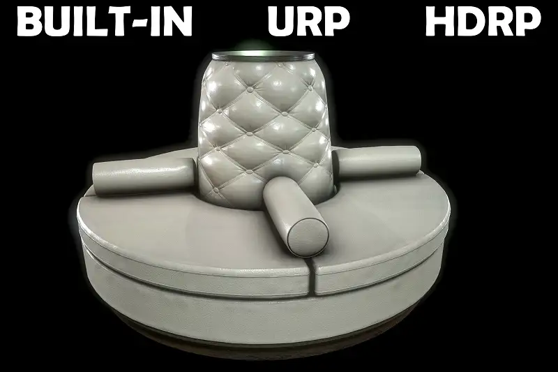 Futuristic Rounded Sci-fi Seat Asset Thumbnail