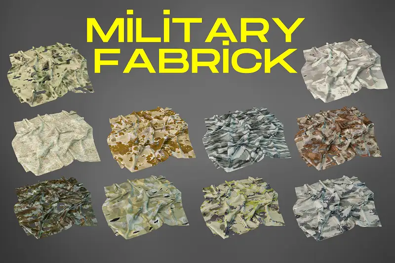 Military Fabrick Materials Asset Thumbnail