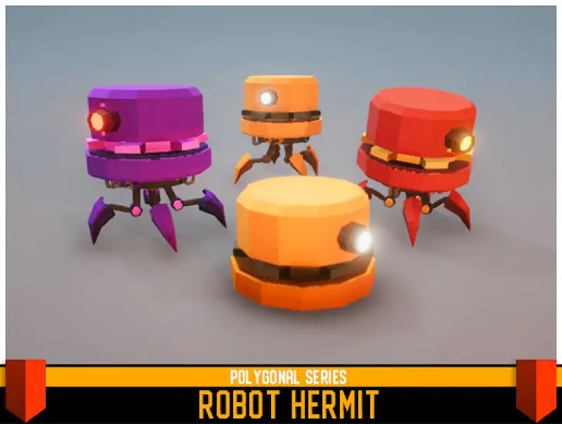 Polygonal - Robot Hermit Asset Thumbnail