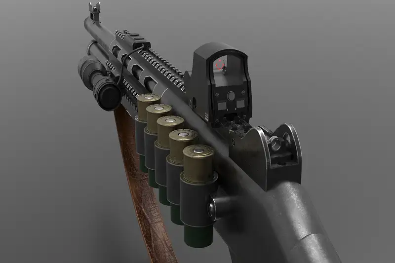 Shotgun 90 3D Model for FPS and TPS Games Asset Thumbnail