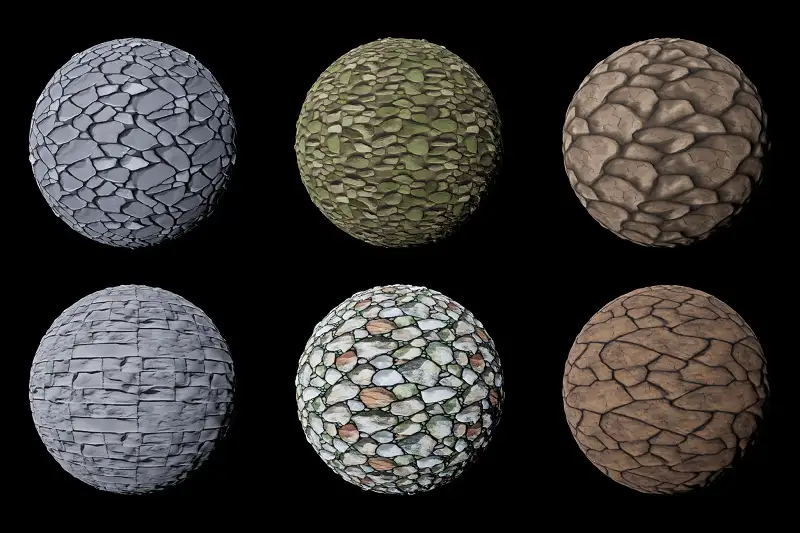 Stylized PBR Rock Materials and Textures Asset Thumbnail