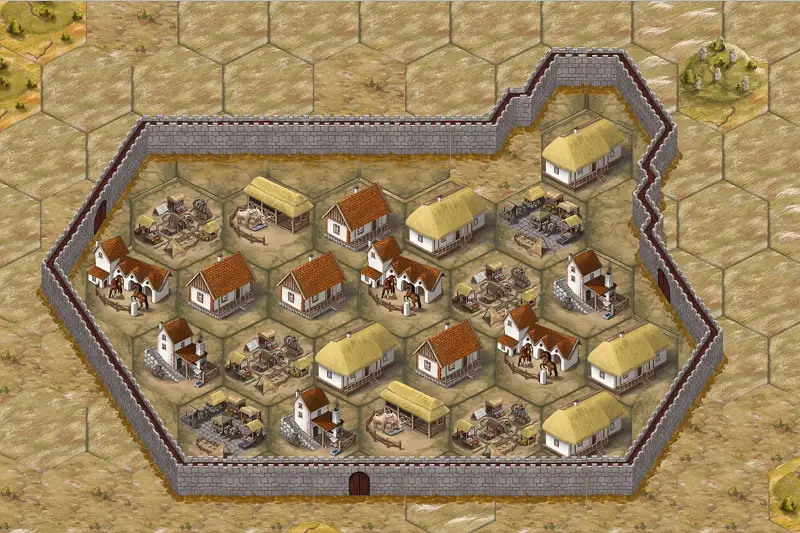 2D Hex Tiles Medieval City Asset Thumbnail