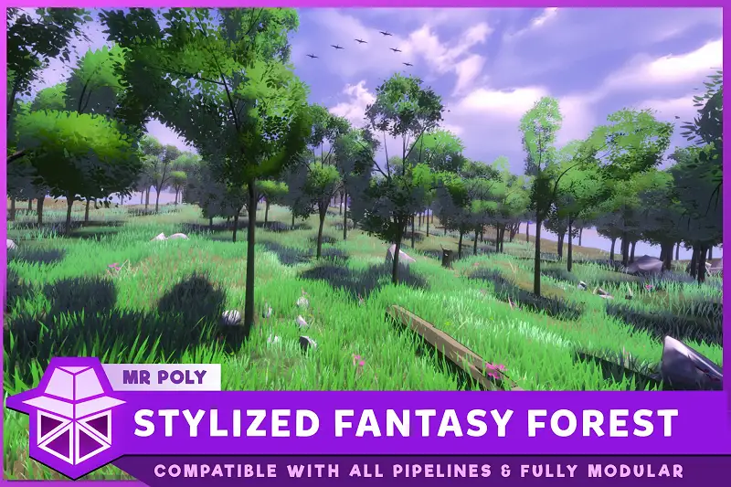 Stylized Fantasy Forest Environment Asset Thumbnail