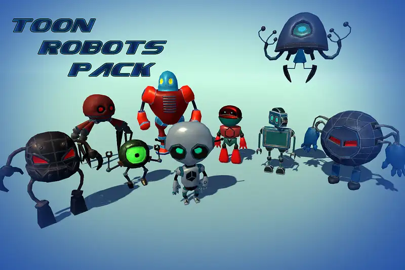 Toon Robots Pack Asset Thumbnail
