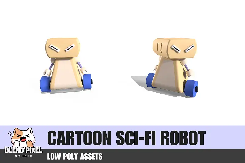 Cartoon Sci-Fi Robot Package Asset Thumbnail