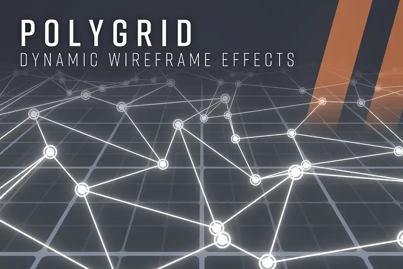 Dynamic Wireframe Grid Effect Asset Thumbnail