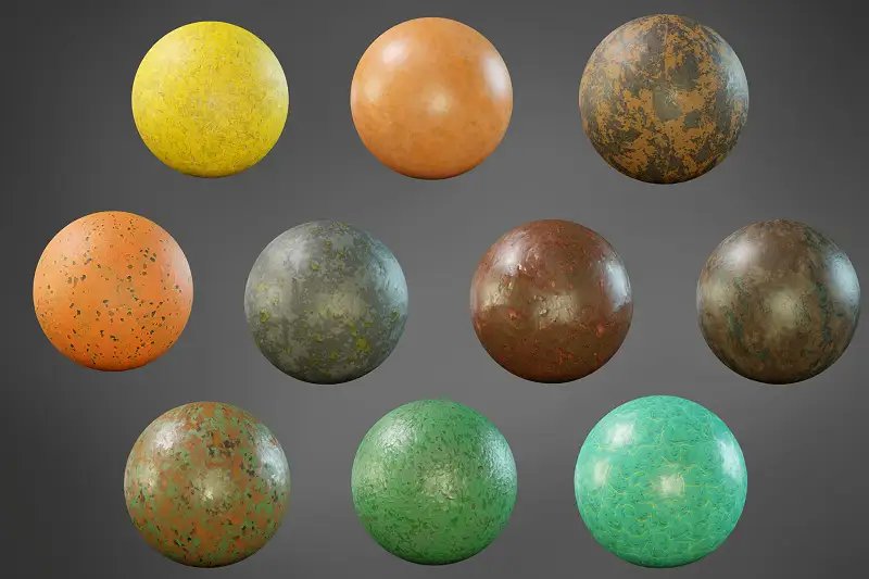 Stylized Metal Materials Asset Thumbnail