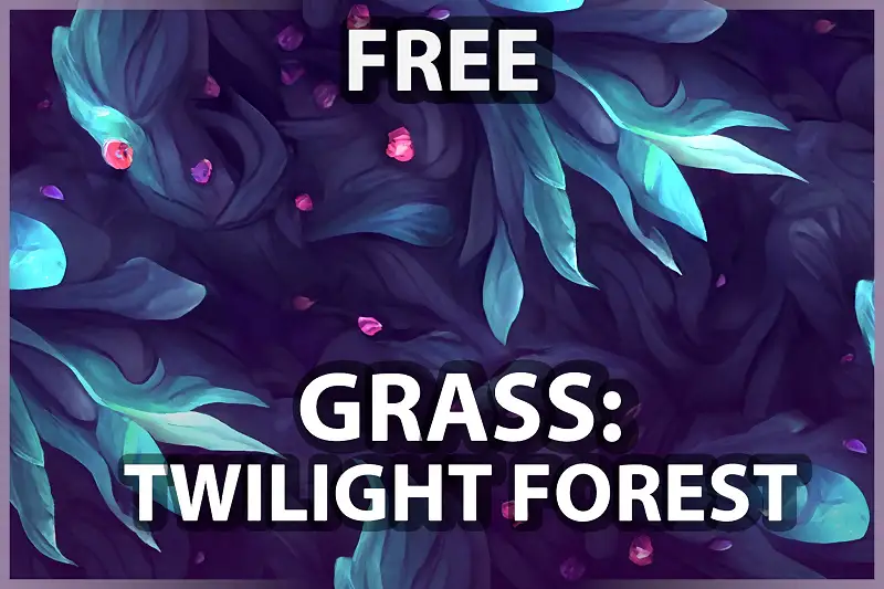 Grass Forest Twilight - Free Texture A Asset Thumbnail