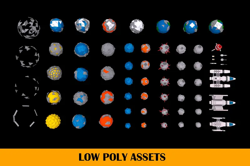 Low Poly Space Asset Thumbnail