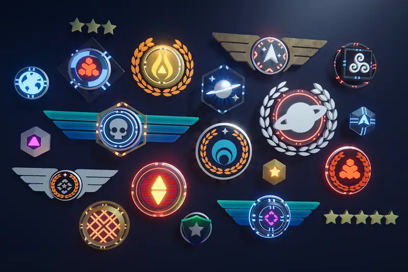 3D Sci-Fi Emblems Asset Thumbnail