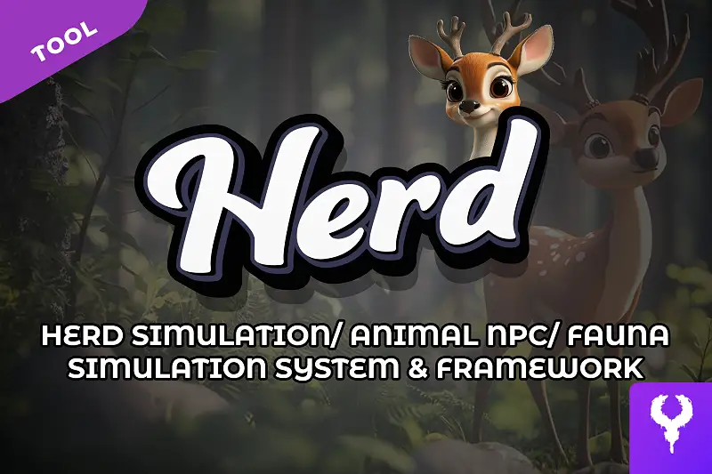 Herd | Herd Simulation/ Animal NPC/ Fauna Simulation Framework Asset Thumbnail