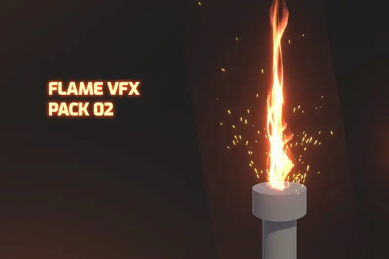 Flame VFX Pack for 2D and 3D Games Asset Thumbnail