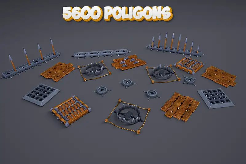 Stylized traps pack Asset Thumbnail