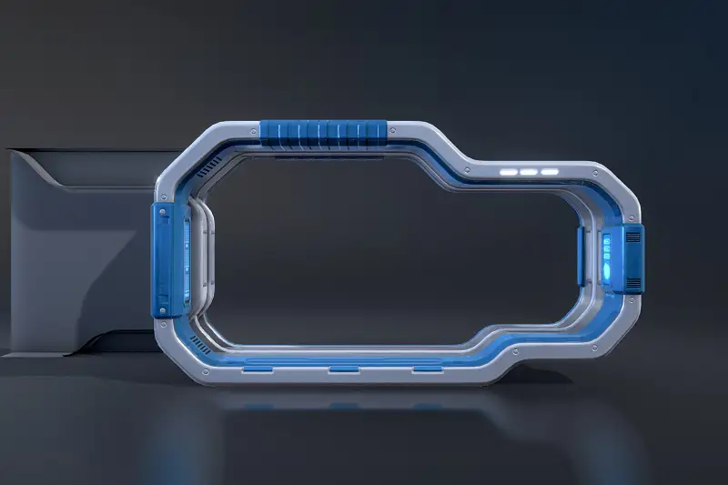 Sci-Fi Entrance Door Frame Asset Thumbnail