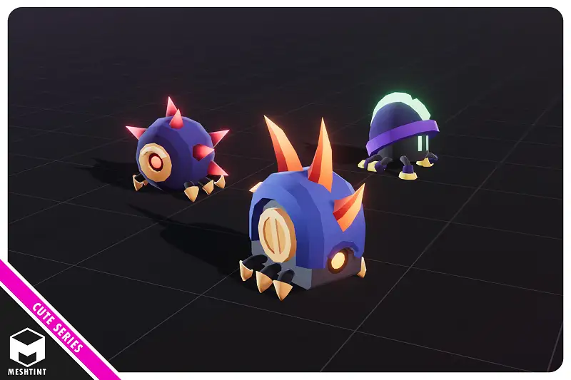 Shell Spike Razor Robot Evolution Pack Cute Series Asset Thumbnail