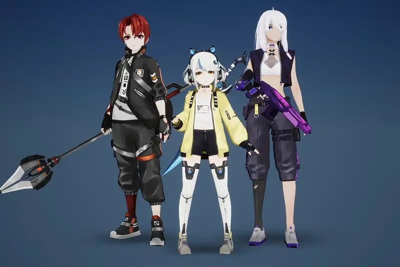Anime Sci-Fi Character Pack Asset Thumbnail
