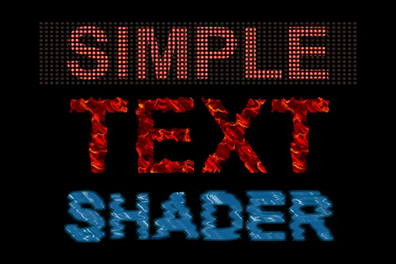 Simple Text Shader Asset Thumbnail