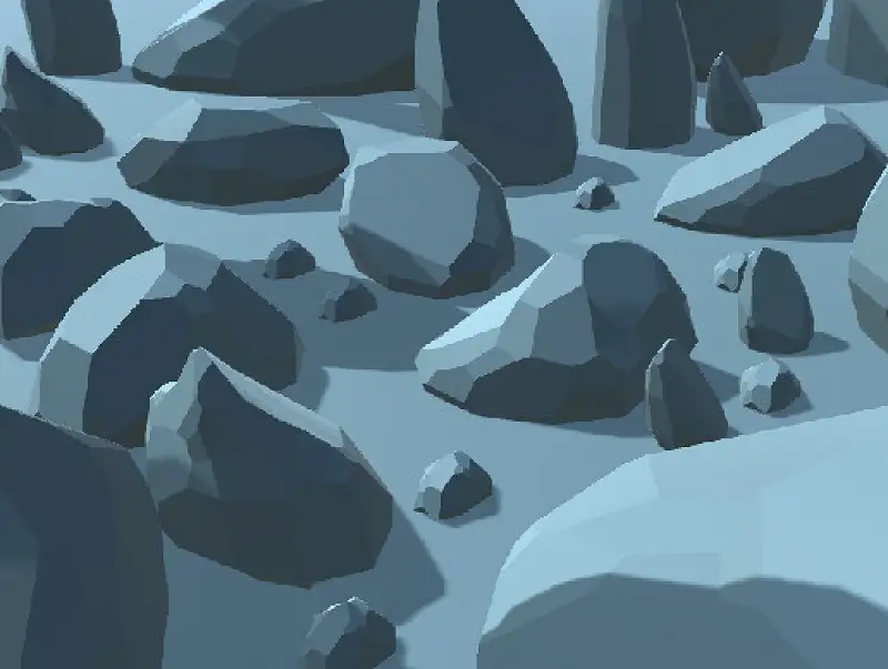 LowPoly Rocks Asset Image