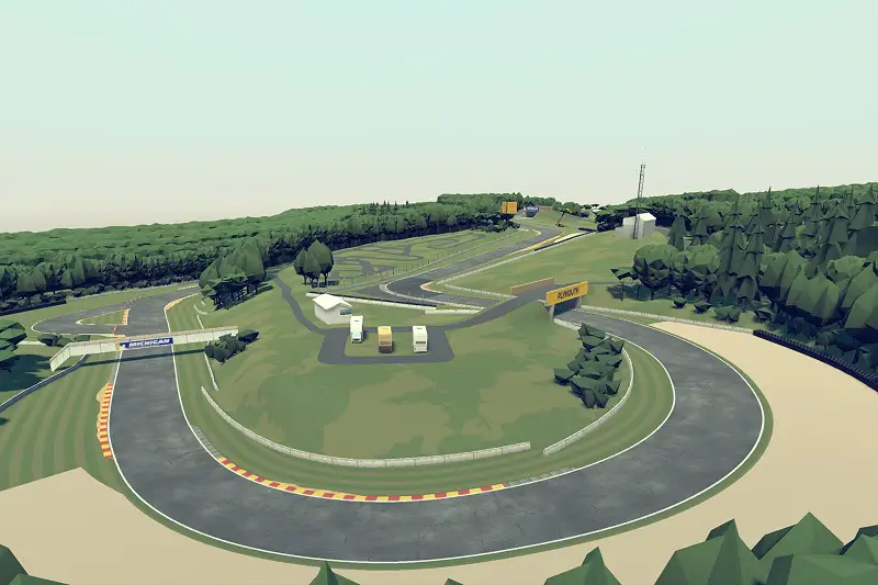 Cartoon Style Pre-Built Race Track Asset Thumbnail