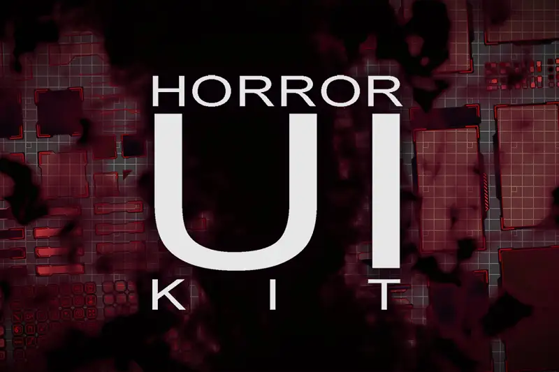 Horror UI/GUI Kit for 2D Pixel Art Games Asset Image