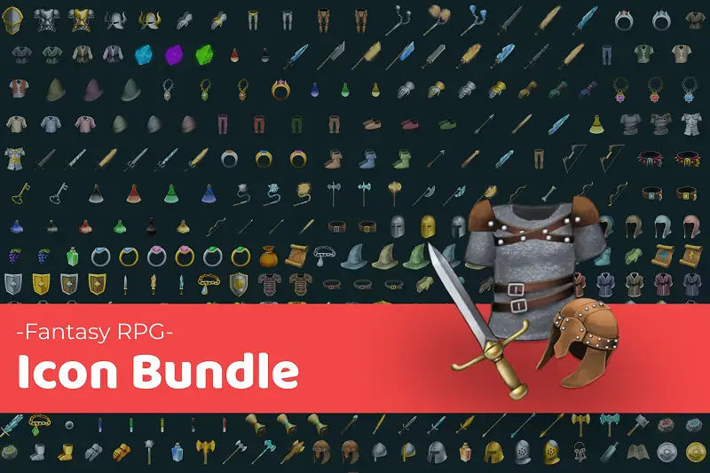 Fantasy RPG Icon Bundle Asset Thumbnail