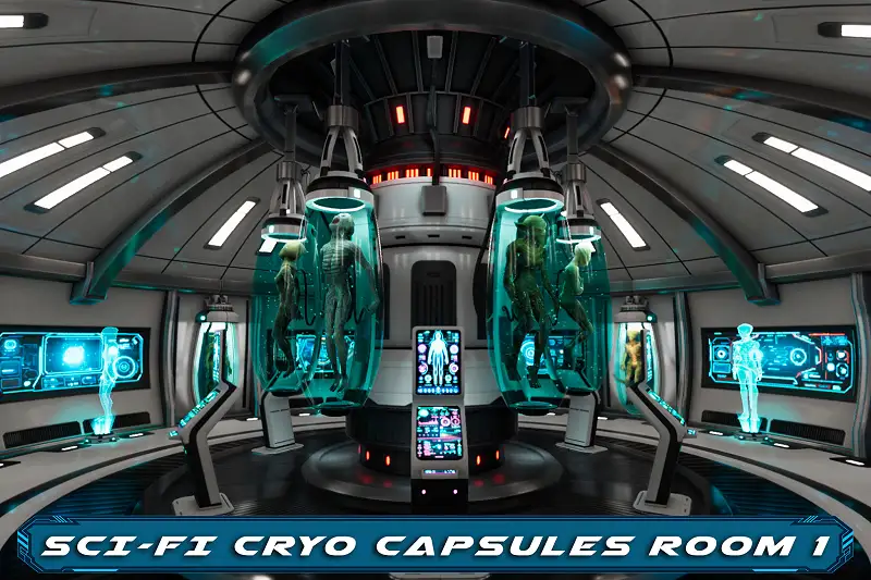 Sci-Fi Creatures Cryo Capsules Room 1 Asset Thumbnail