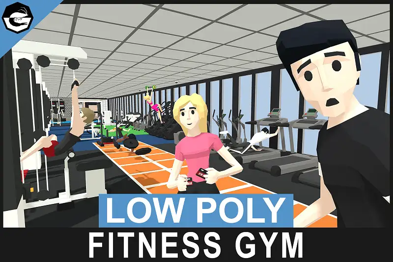 Low Poly Fitness Gym Pack Asset Thumbnail