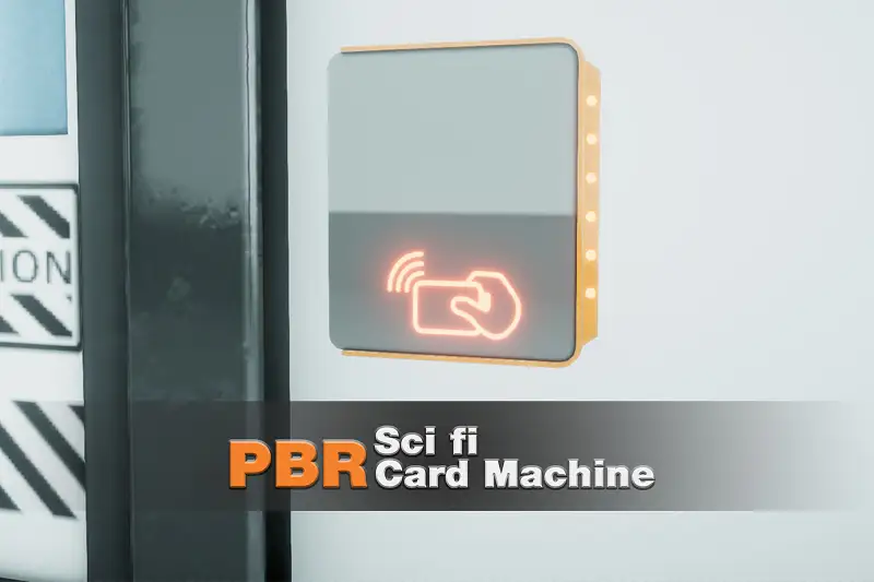 Sci-fi Access Machine 3D Asset Asset Thumbnail