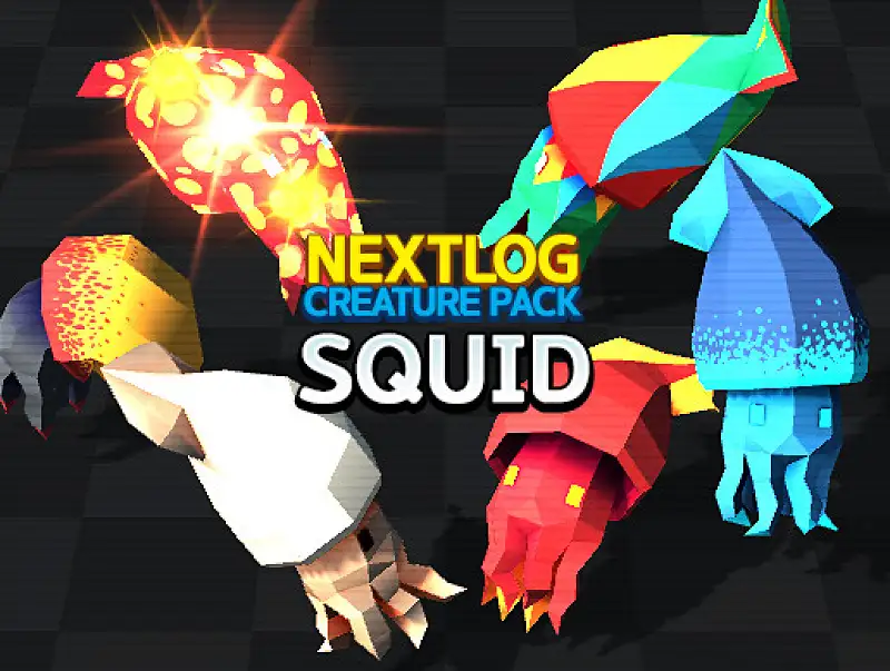 Creatures Squids Pack Asset Image