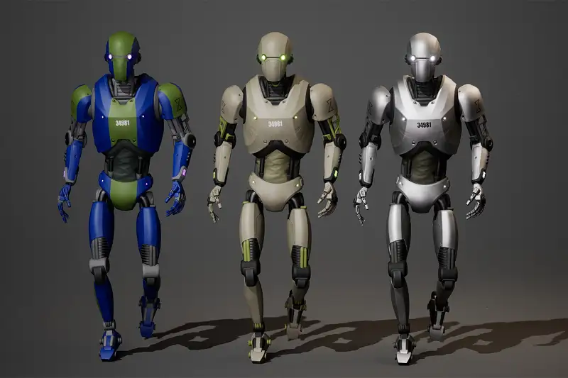 Robot Model for Games Asset Thumbnail