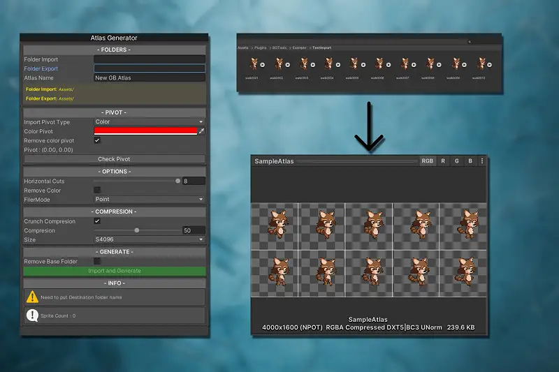 Sprite Atlas Generator Asset Thumbnail