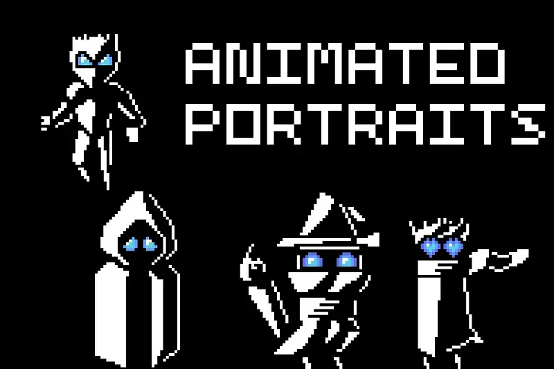 Animated Wizard Portraits for Games Asset Thumbnail
