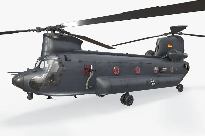 CH-47 Chinook Luftwaffe Germany Static Model Asset Thumbnail