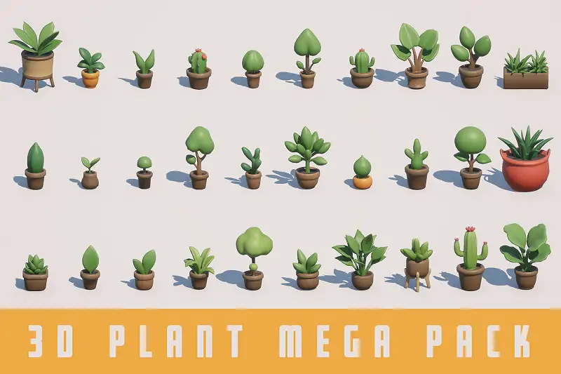 3D Plant Mega Pack Asset Thumbnail