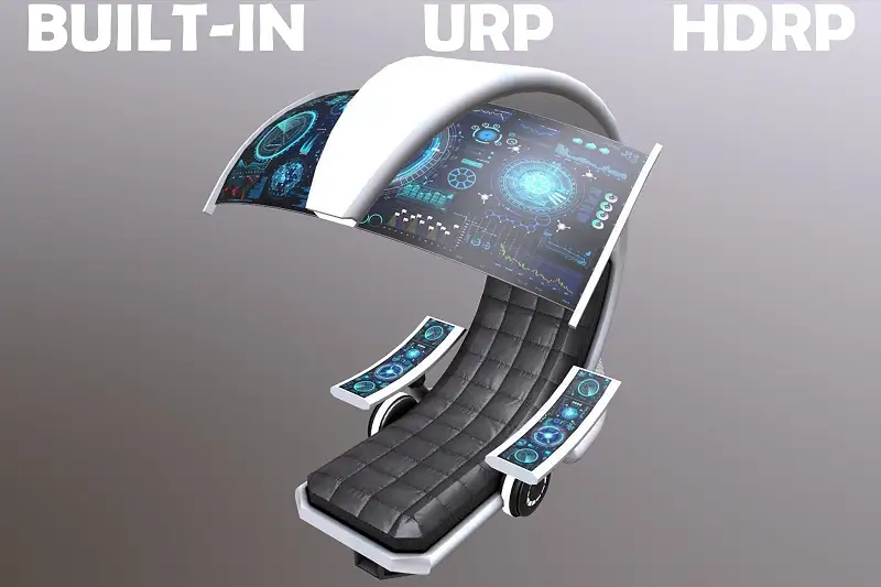 Futuristic Gaming Chair Sci-Fi Asset Thumbnail