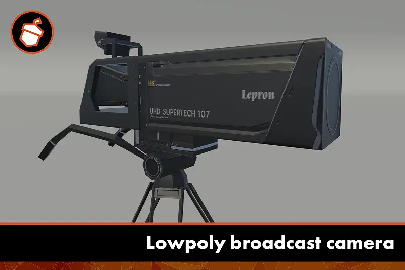 Lowpoly broadcast camera Asset Thumbnail
