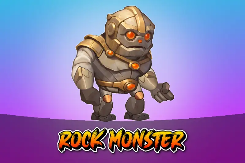 Rock Monster 2D Animated Character Asset Thumbnail