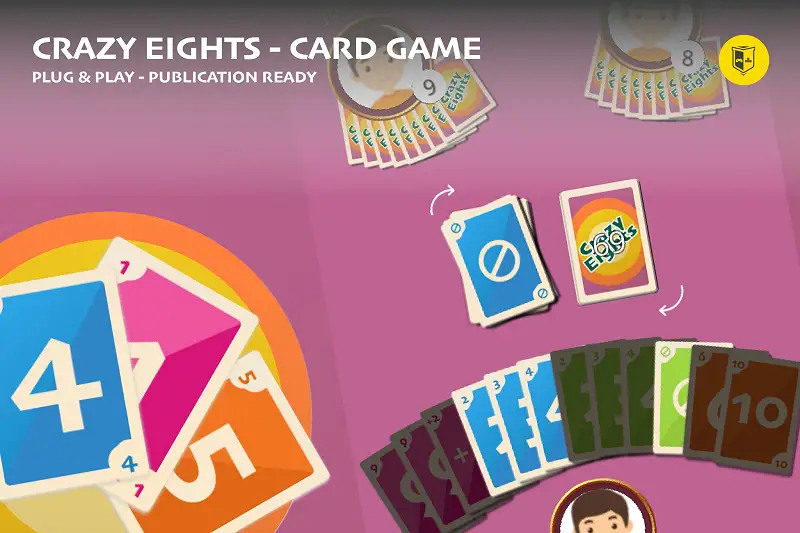 Crazy Eights - Complete Card Game Tutorial Asset Thumbnail