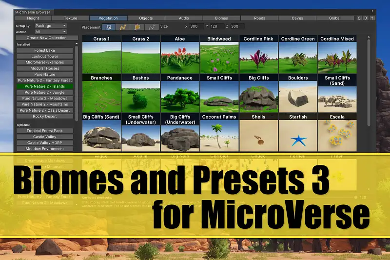 Biomes and Presets 3 for MicroVerse Asset Thumbnail