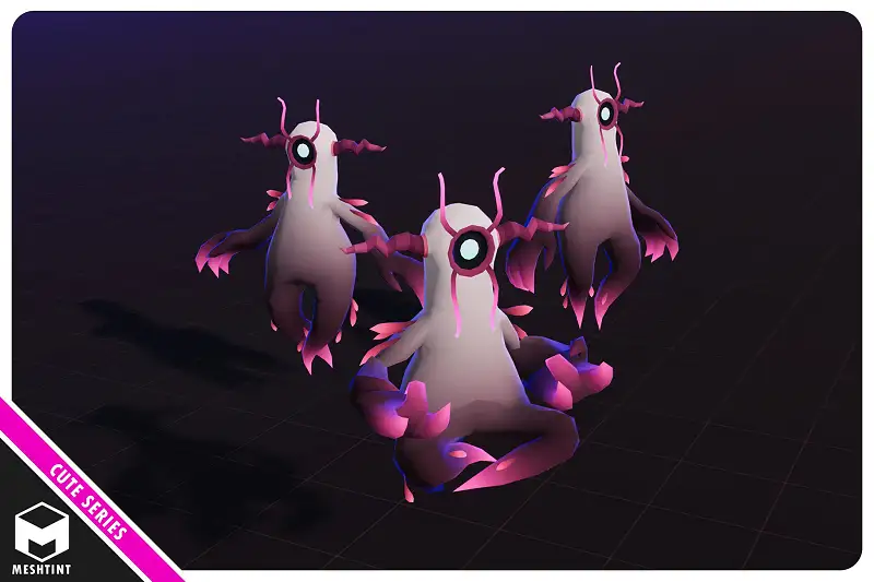 Alien Big Blink Cute Series: Cartoony Alien Character Pack Asset Thumbnail