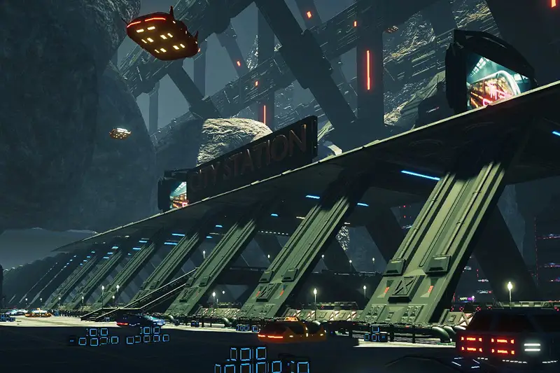 Cyberpunk Underground City Asset Thumbnail