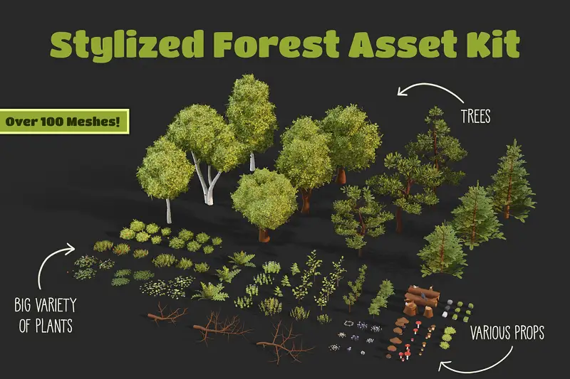 Stylized Forest Asset Kit Asset Thumbnail