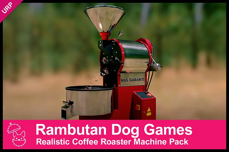 Realistic Coffee Roaster Machine Pack | VR Ready | URP Asset Thumbnail