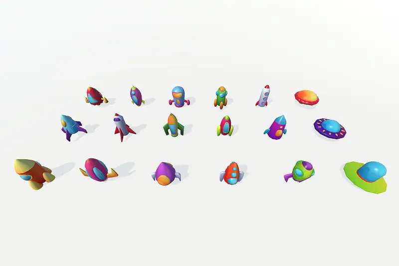 Toon Spaceships Pack Asset Thumbnail
