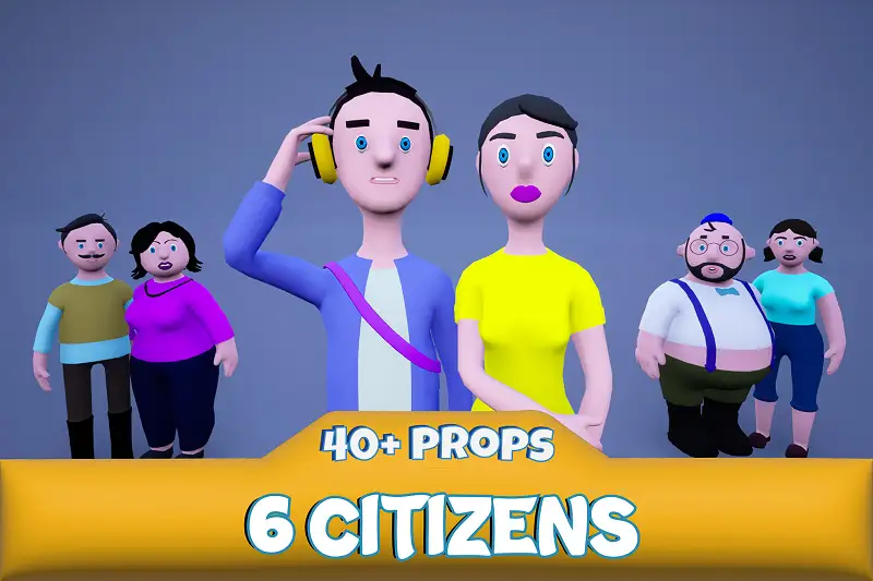 Citizens with Props v2.0 Asset Thumbnail