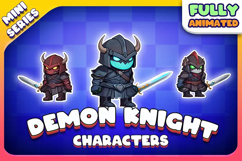 The Demon Knight 2D Animated Character (Spriter) Asset Thumbnail