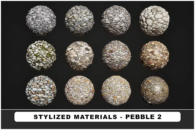 Stylized Materials - Pebble 2 Asset Thumbnail