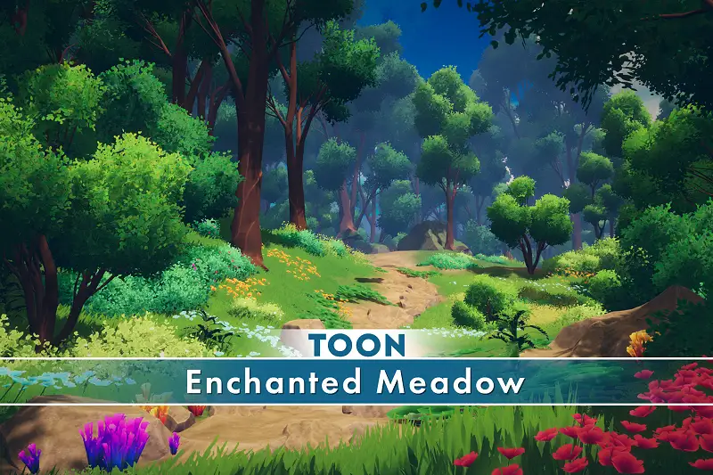 Toon Enchanted Meadow Asset Thumbnail