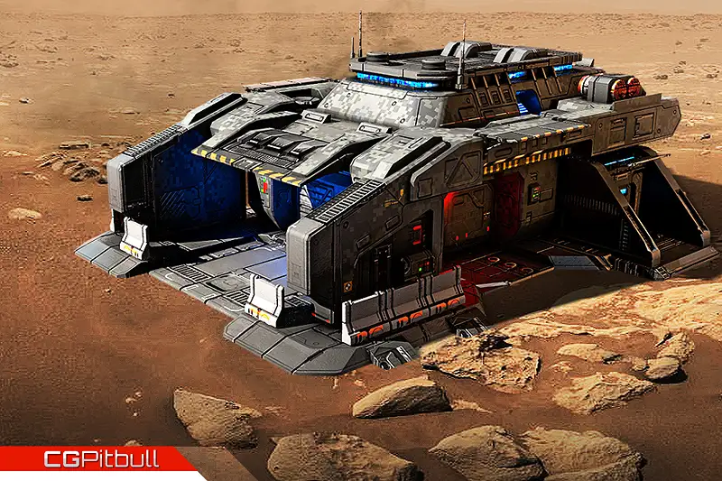 RTS.92 - Futuristic Barracks Asset Thumbnail